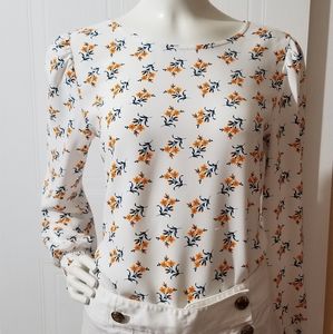 Loft floral long sleeve top